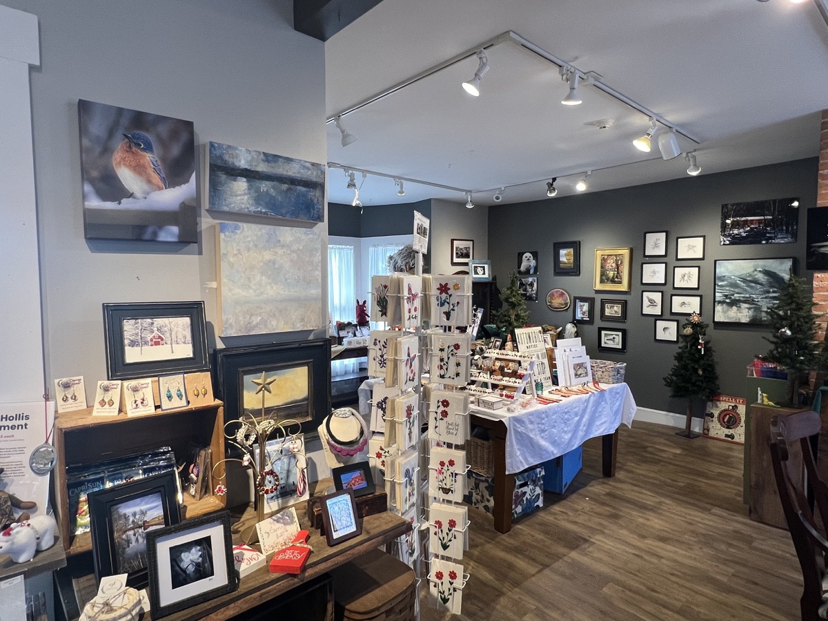 Art display at Hollis Artspace