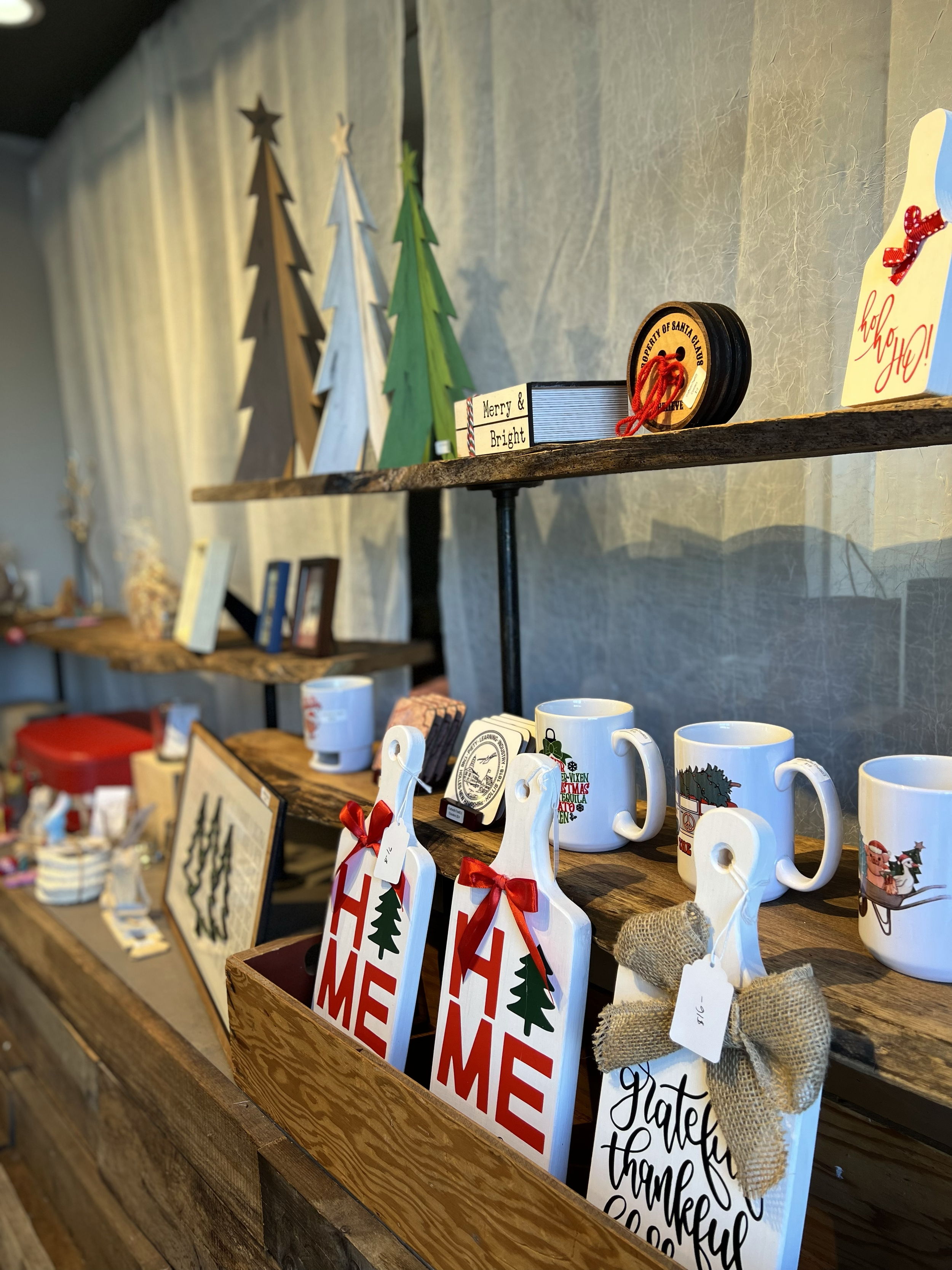 Gallery display at Hollis Artspace