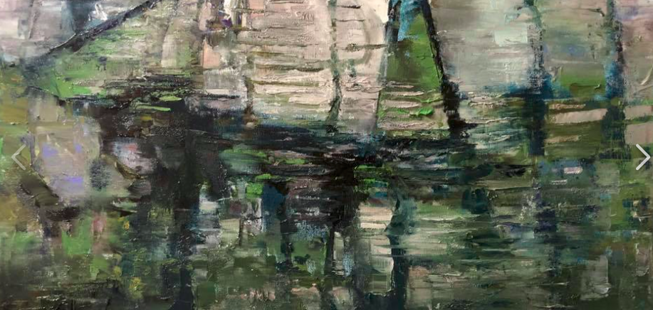 Plein air painting at Hollis Artspace