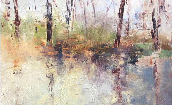 Artwork by local artist at Hollis Artspace